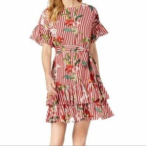 Julia Jordan Floral Ruffle Dress